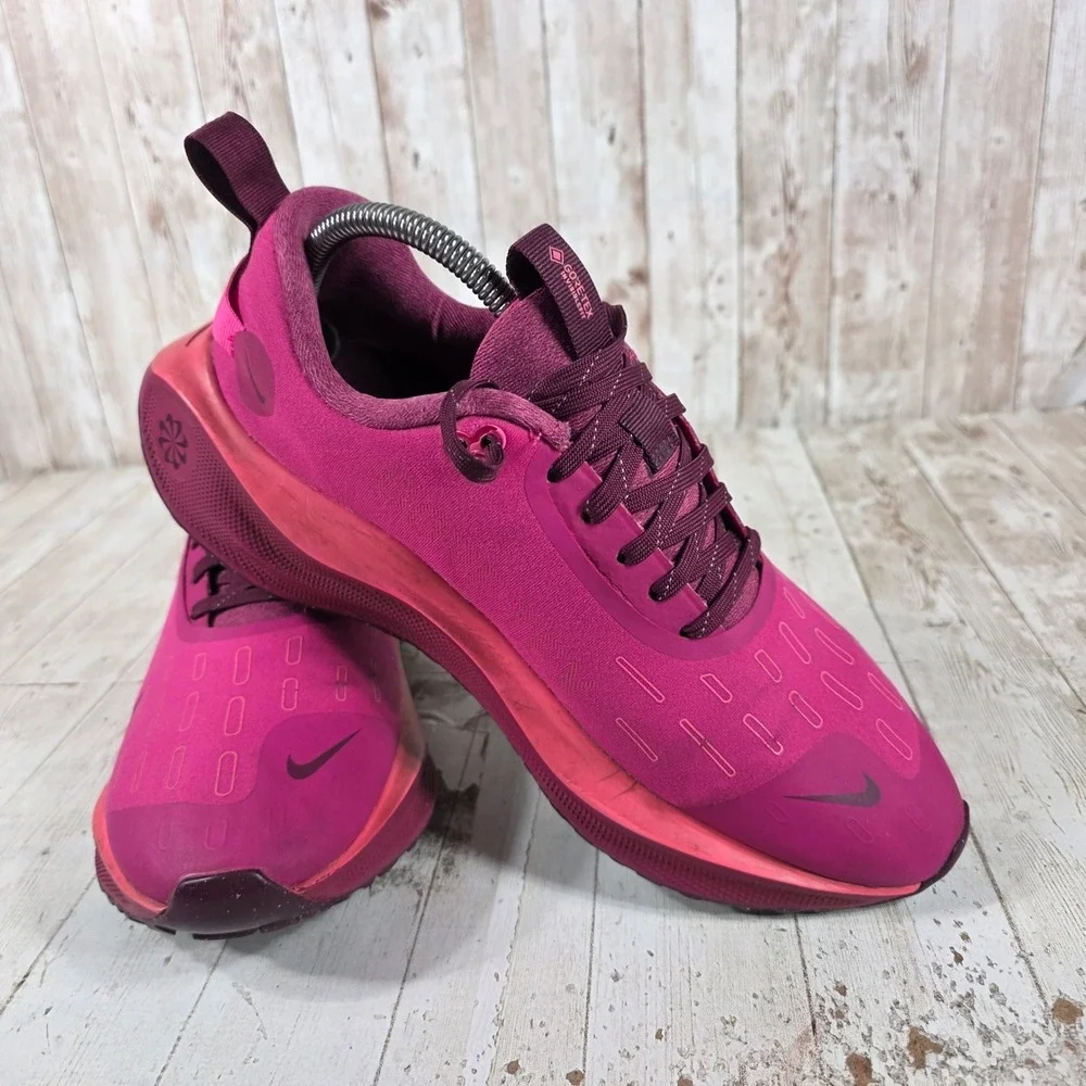 Nike ReactX Infinity Run 4 GORE-TEX Womens Fuchsia Running FB2197-600 Size 10